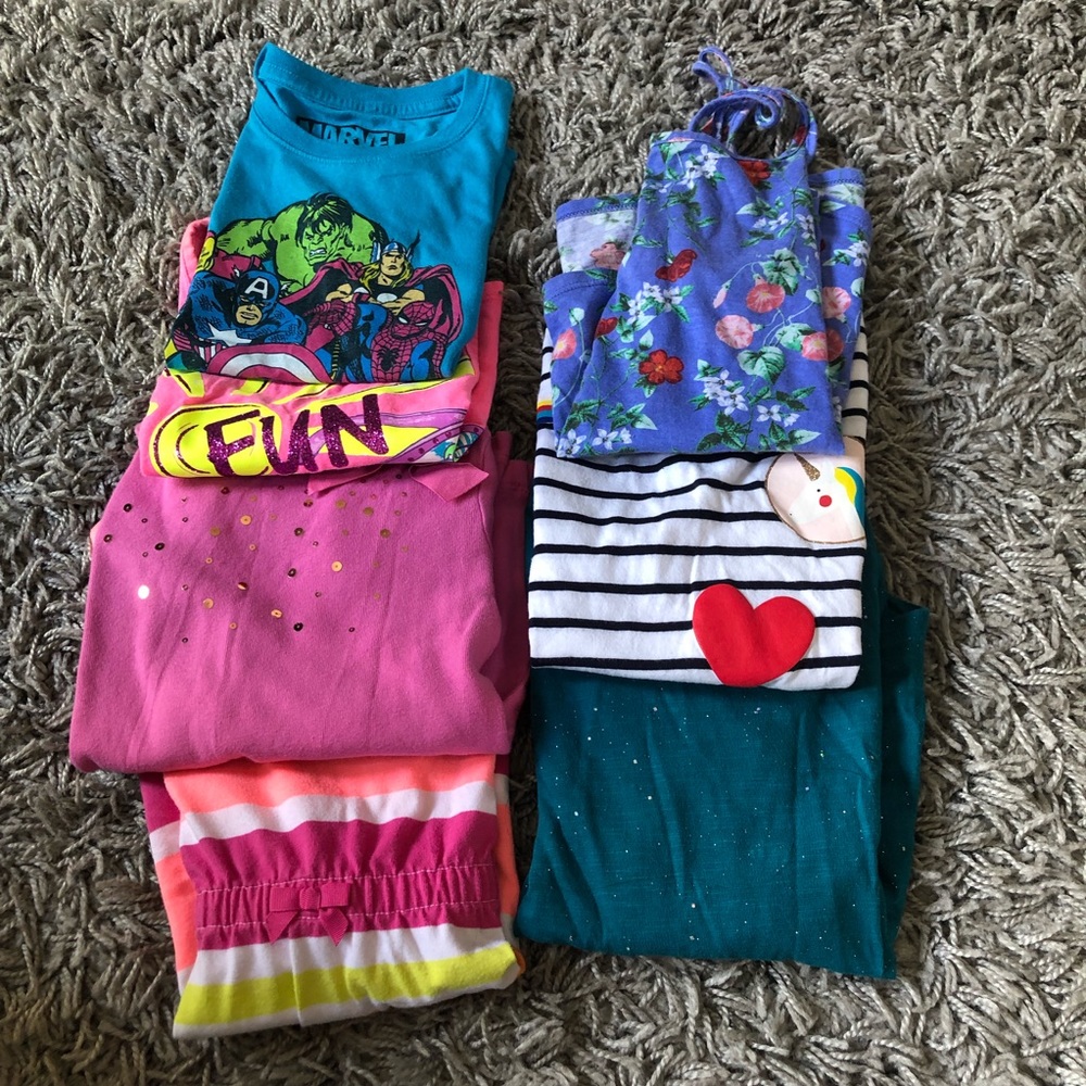 Girls size 6 top and dress bundle EUC carters